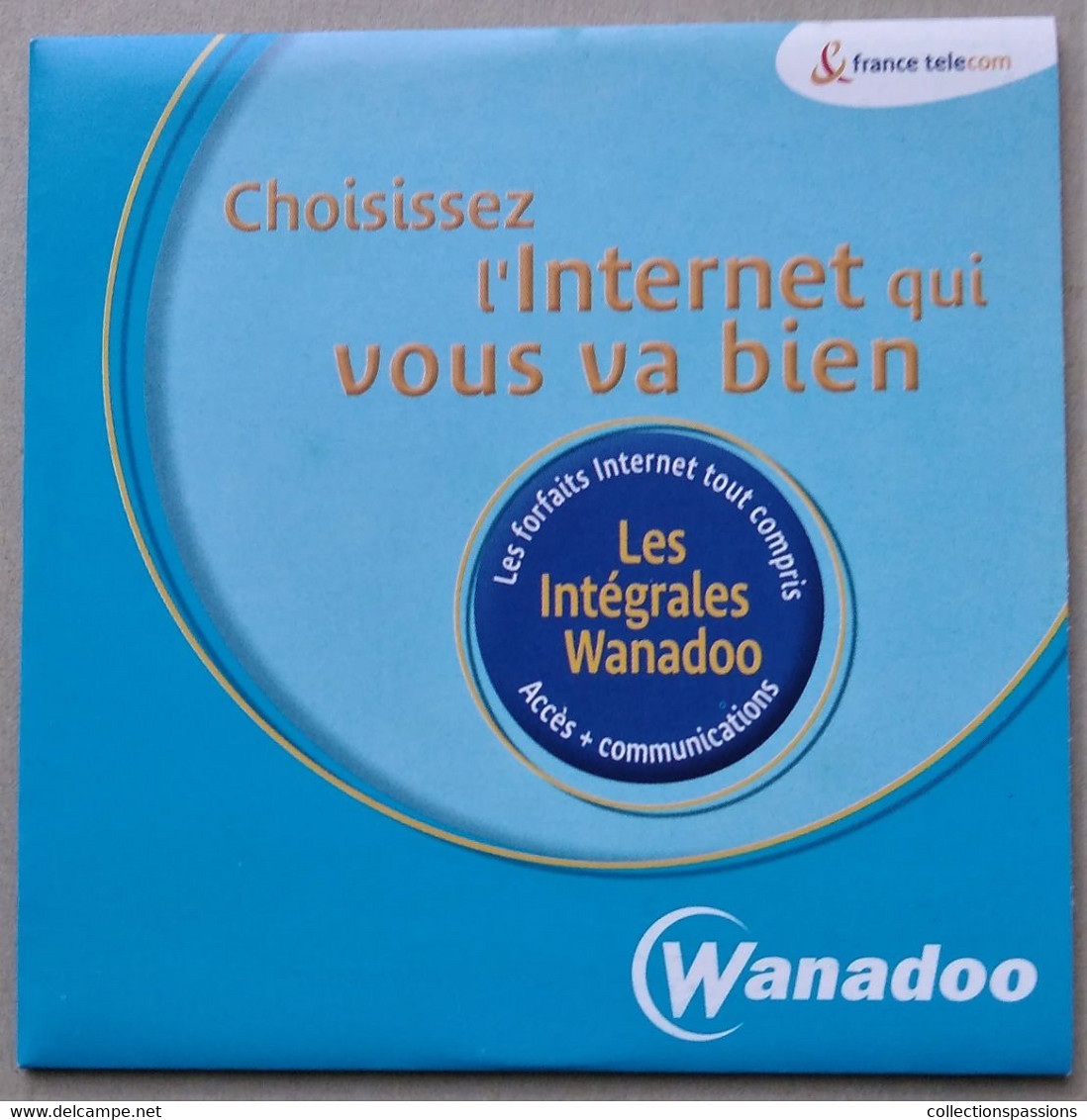 - Pochette CD ROM De Connexion Internet - WANADOO - - Kit De Conección A Internet