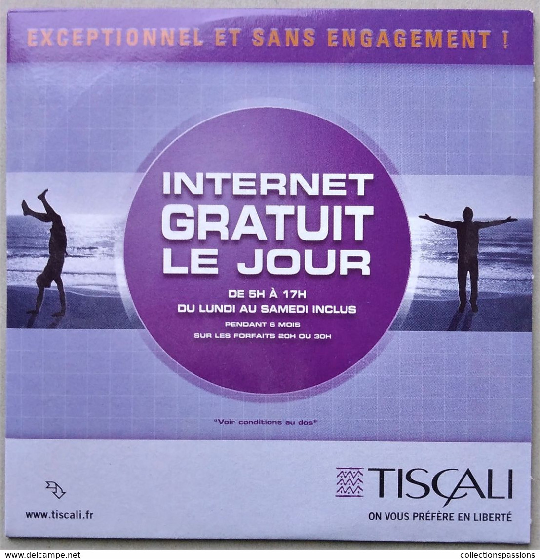 - Pochette CD ROM De Connexion Internet - TISCALI - - Internetanschluss-Sets