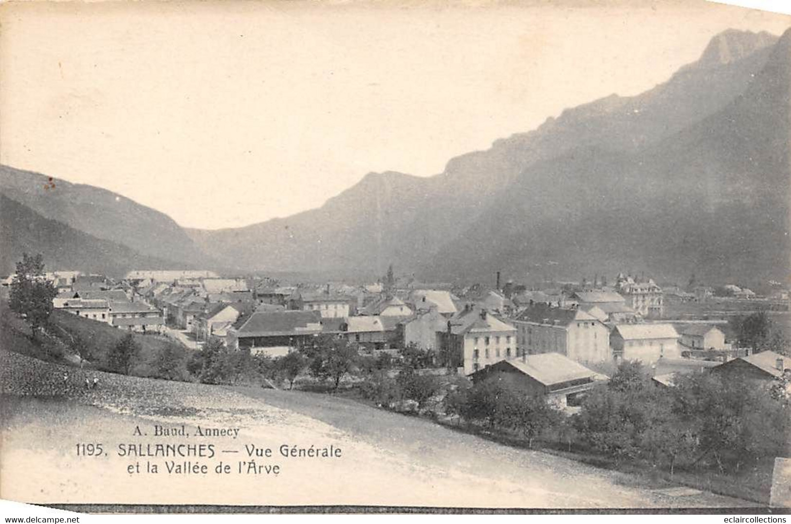 Sallanches          74           Vue Générale. Vallée De L'Arve    N° 1195         (voir Scan) - Sallanches