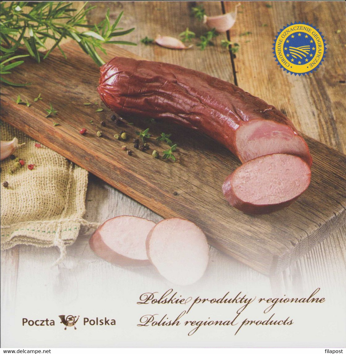 2018 Poland Booklet / Polish Regional Products Lisiecka Sausage DOP DOC, Protected Designation Of Origin / Stamp MNH**FV - Carnets