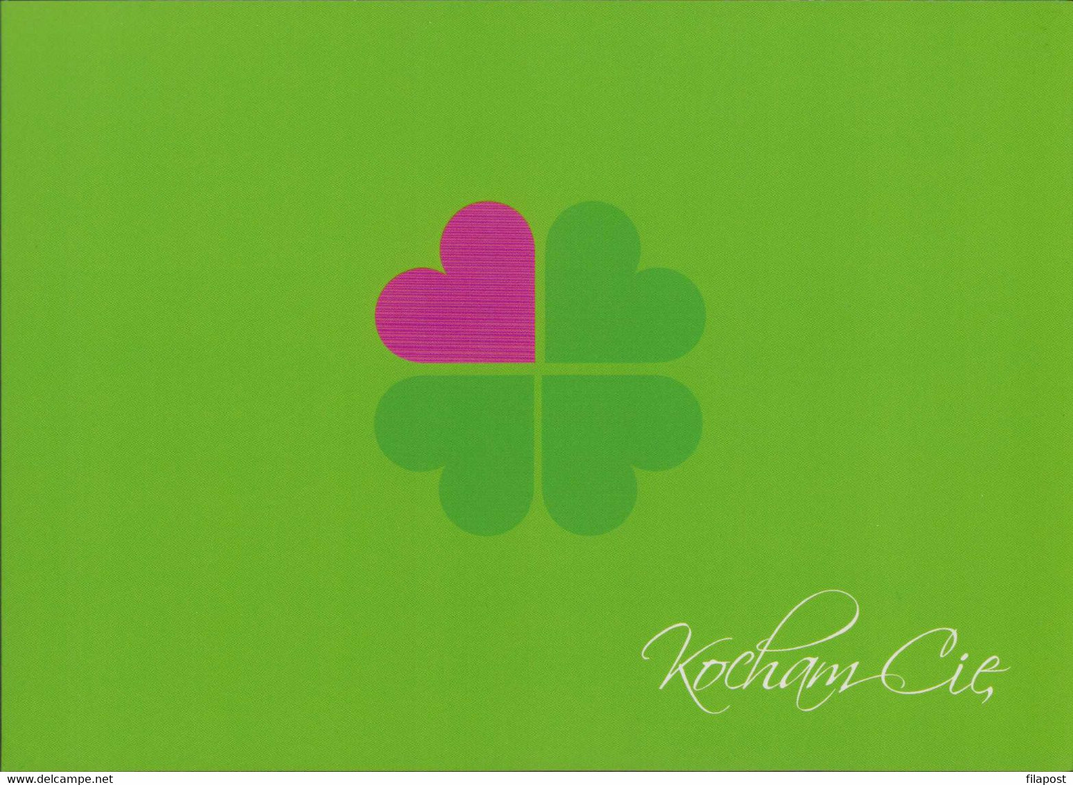 Poland 2009 Souvenir Mini Booklet / Valentines Day, Celebration, Love, Four-leaf Clover, Happiness / FDC + Stamp MNH**FV - Cuadernillos