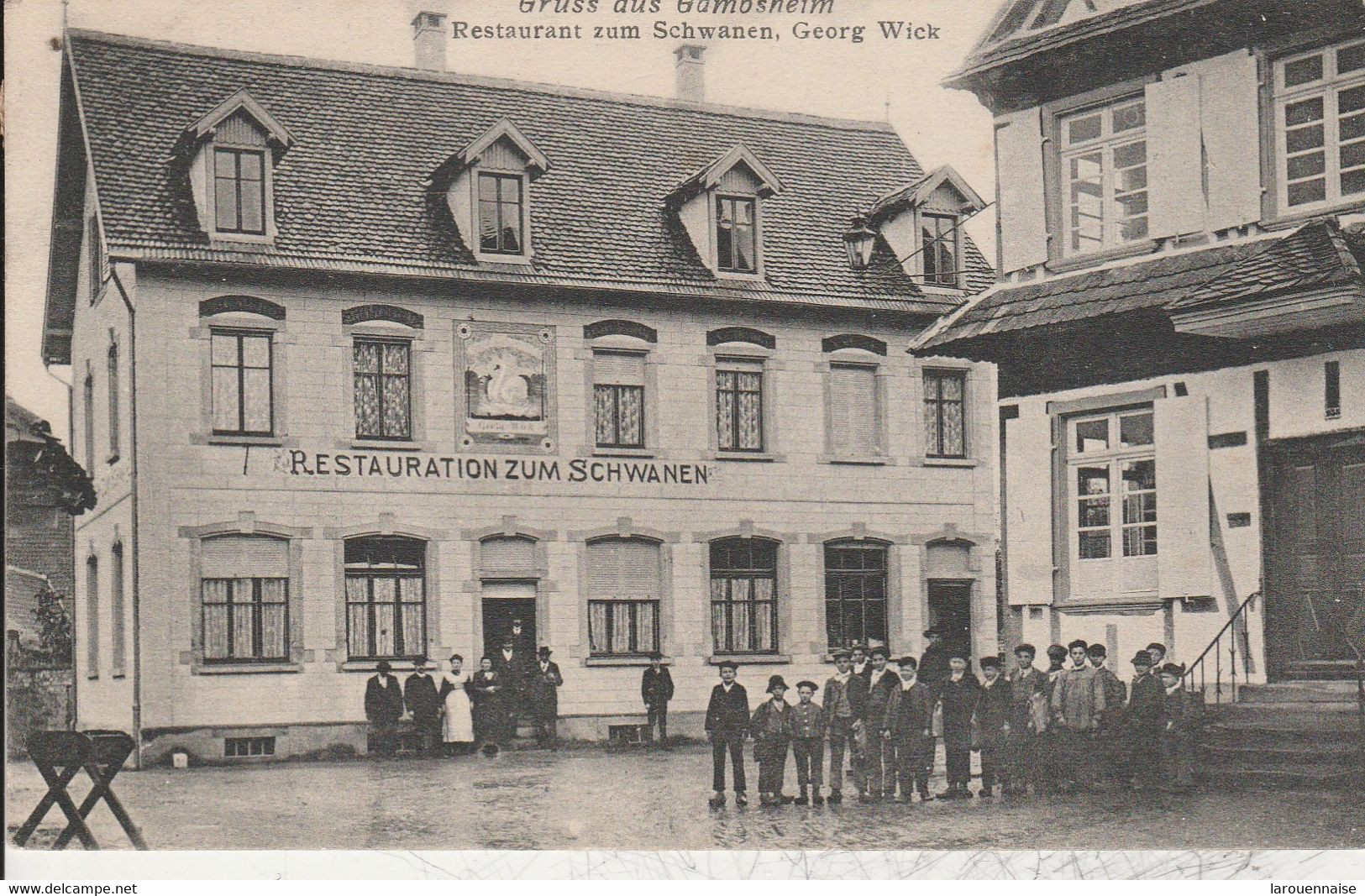 67 - GAMBSHEIM - Gruss Aus Gambsheim - Restaurant Zum Schwanen, Georg Wick - Gambsheim