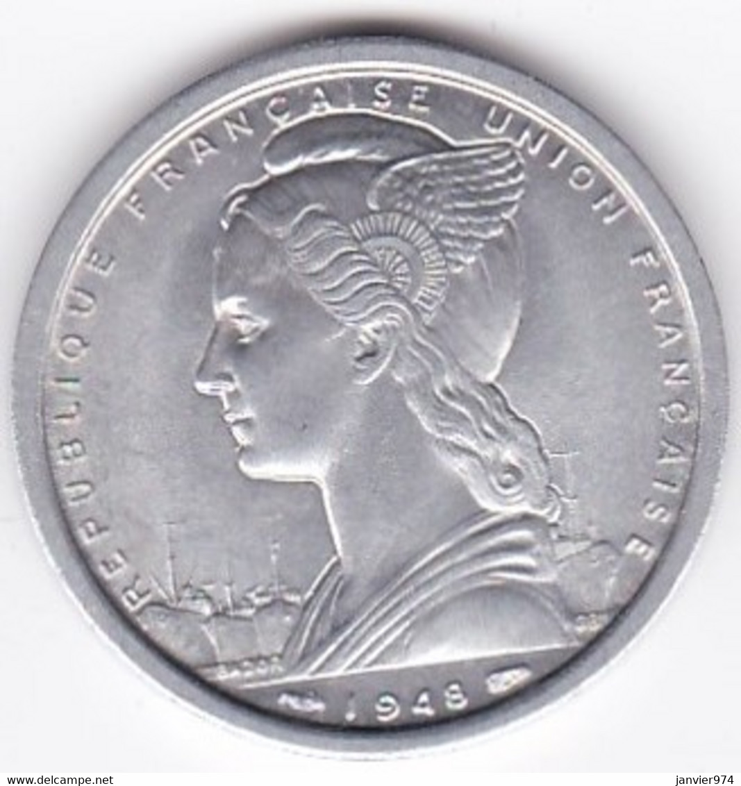 Saint Pierre Et Miquelon – Union Française. 2 Francs 1948 , Aluminium - Autres & Non Classés