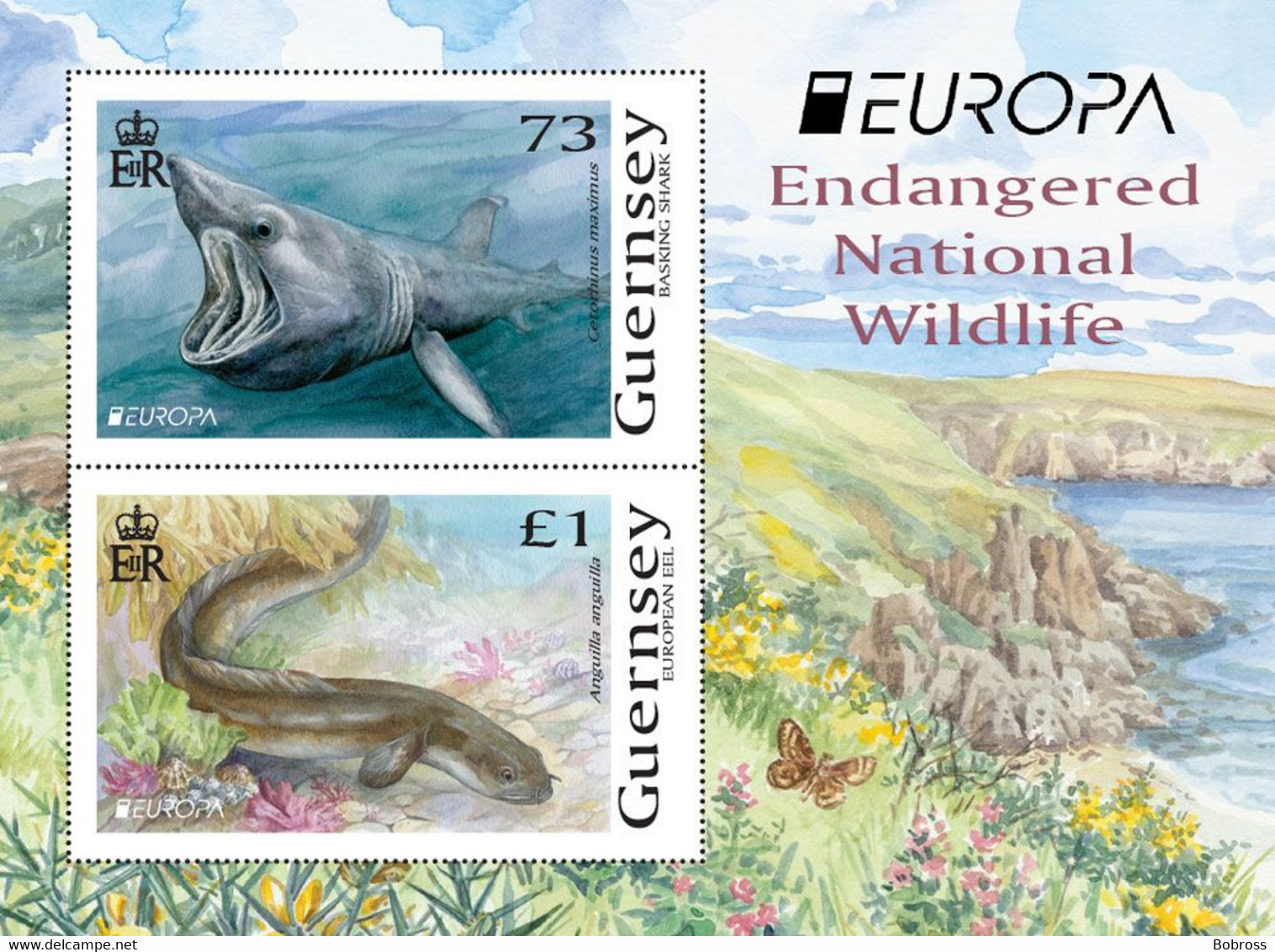 2021 Europa: Endangered National Wildlife, Mini Sheet, Guernsey, MNH - Guernsey