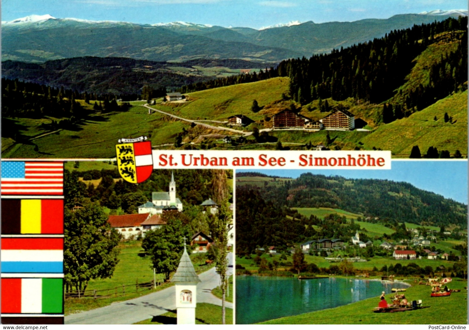 7437 - Kärnten - Feldkirchen , St. Urban Am Urbansee , Simonhöhe , Mehrbildkarte - Nicht Gelaufen - Feldkirchen In Kärnten