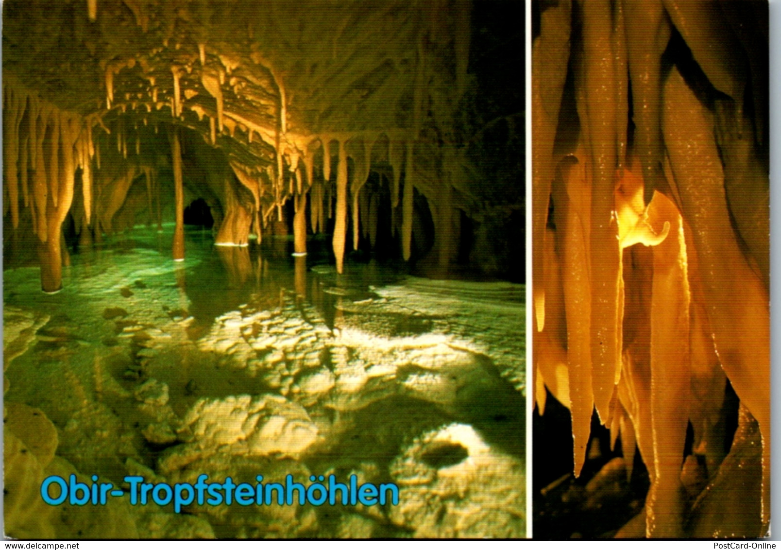 7461 - Kärnten - Eisenkappel , Obir Tropfsteinhöhlen , Sinter See , Stalagtiten Mit Excentrique - Nicht Gelaufen - Völkermarkt