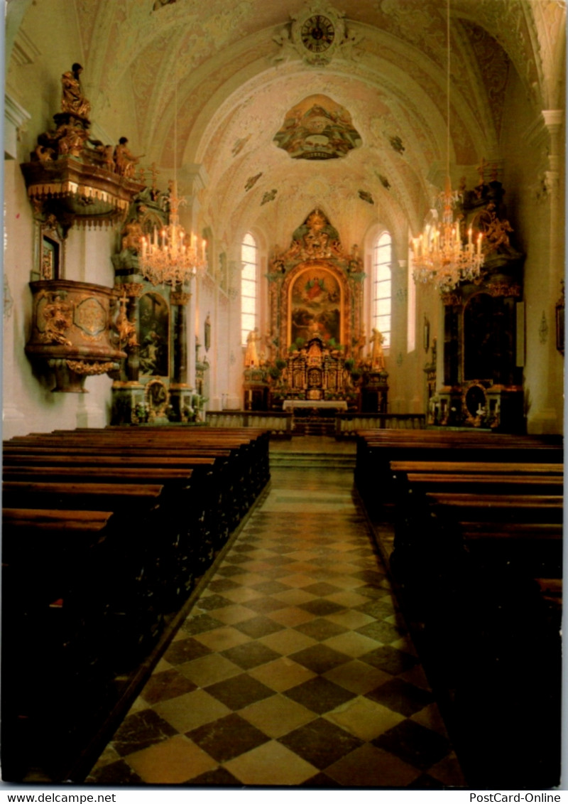 7485 - Kärnten - Maria Luggau , Servitenkloster , Wallfahrtskirche Innenansicht - Gelaufen 1991 - Lesachtal
