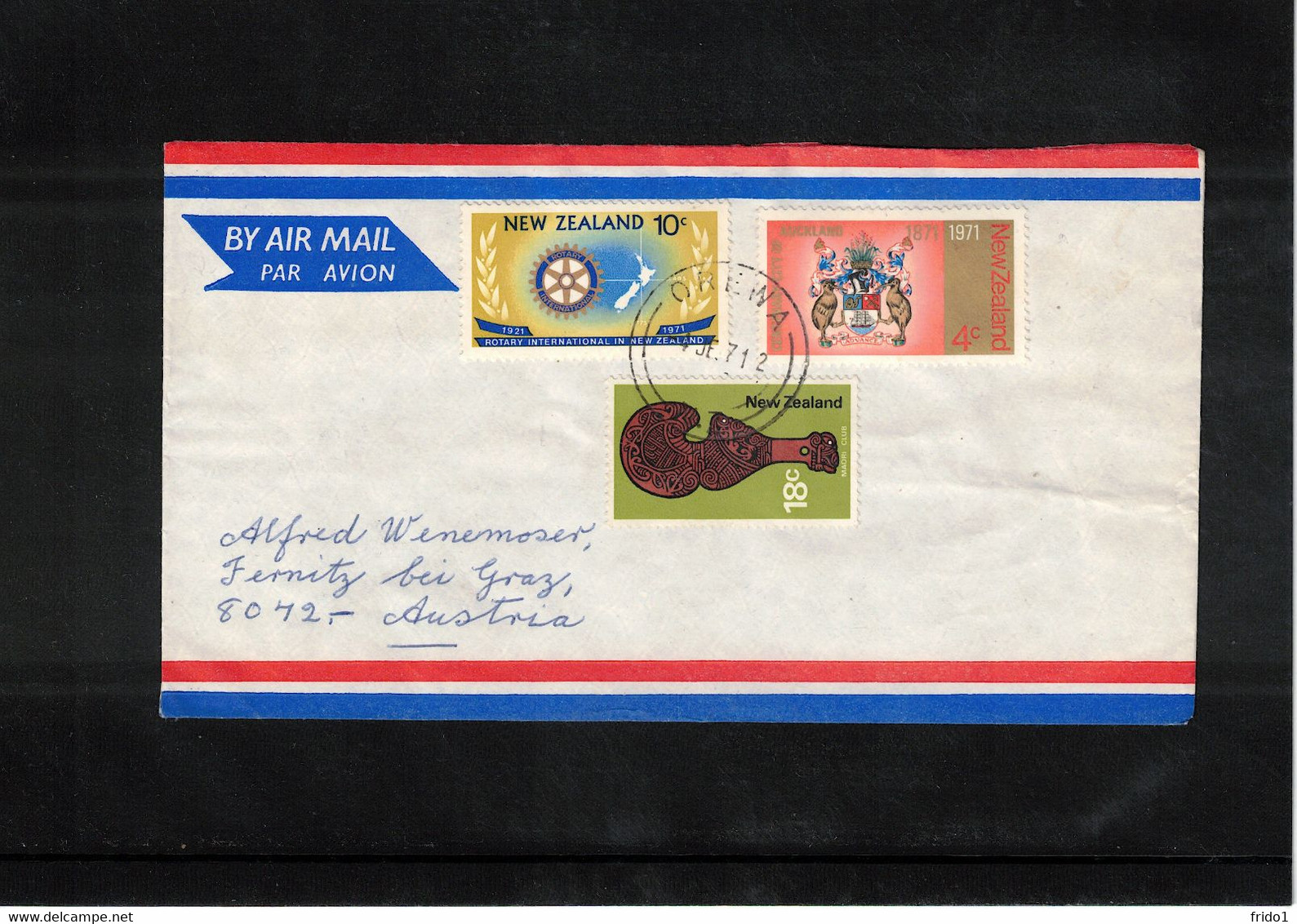 New Zealand 1971 Interesting Airmail Letter - Covers & Documents