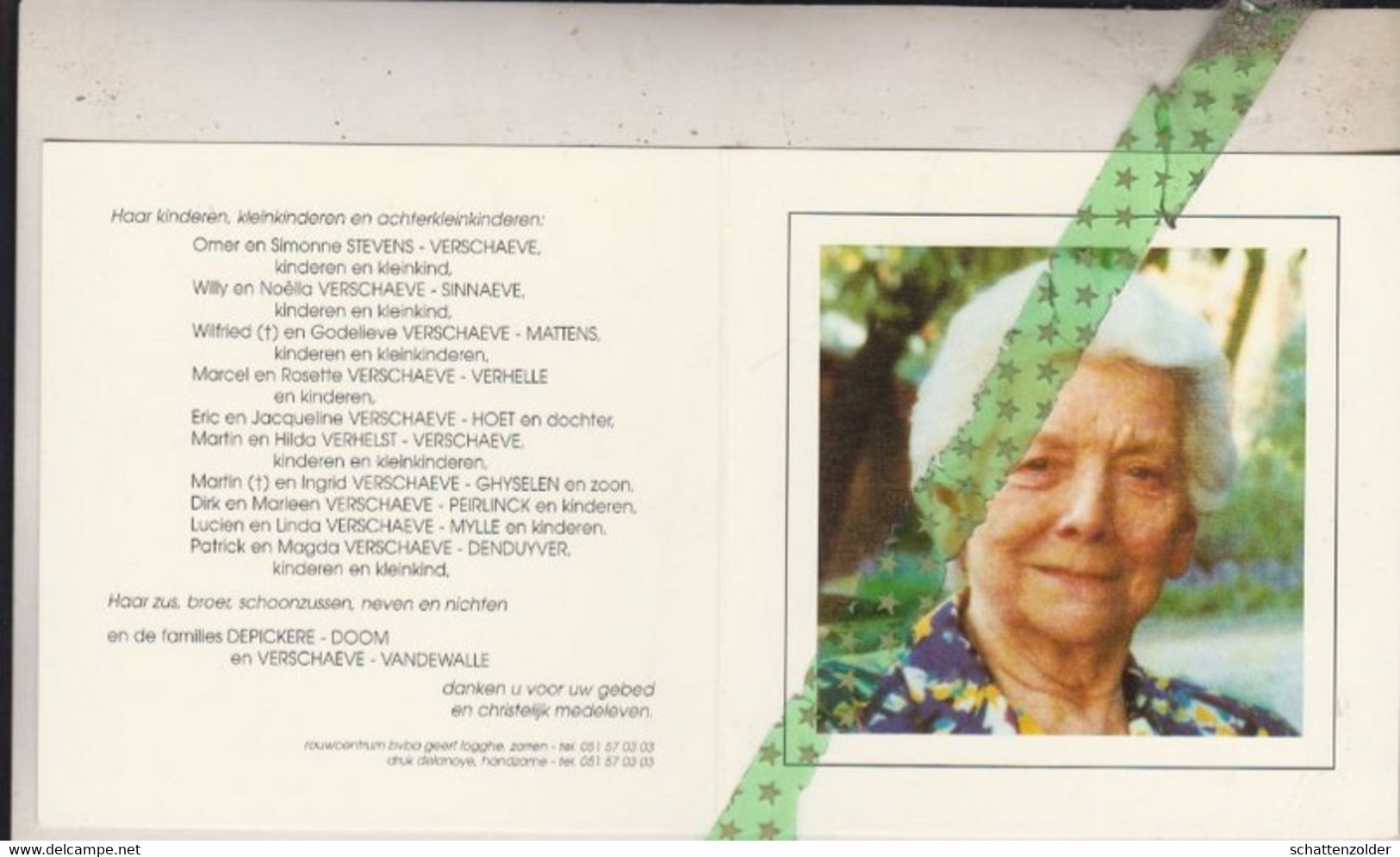 Maria Depickere-Verschaeve, Zonhoven 1918, Torhout 2005 - Obituary Notices