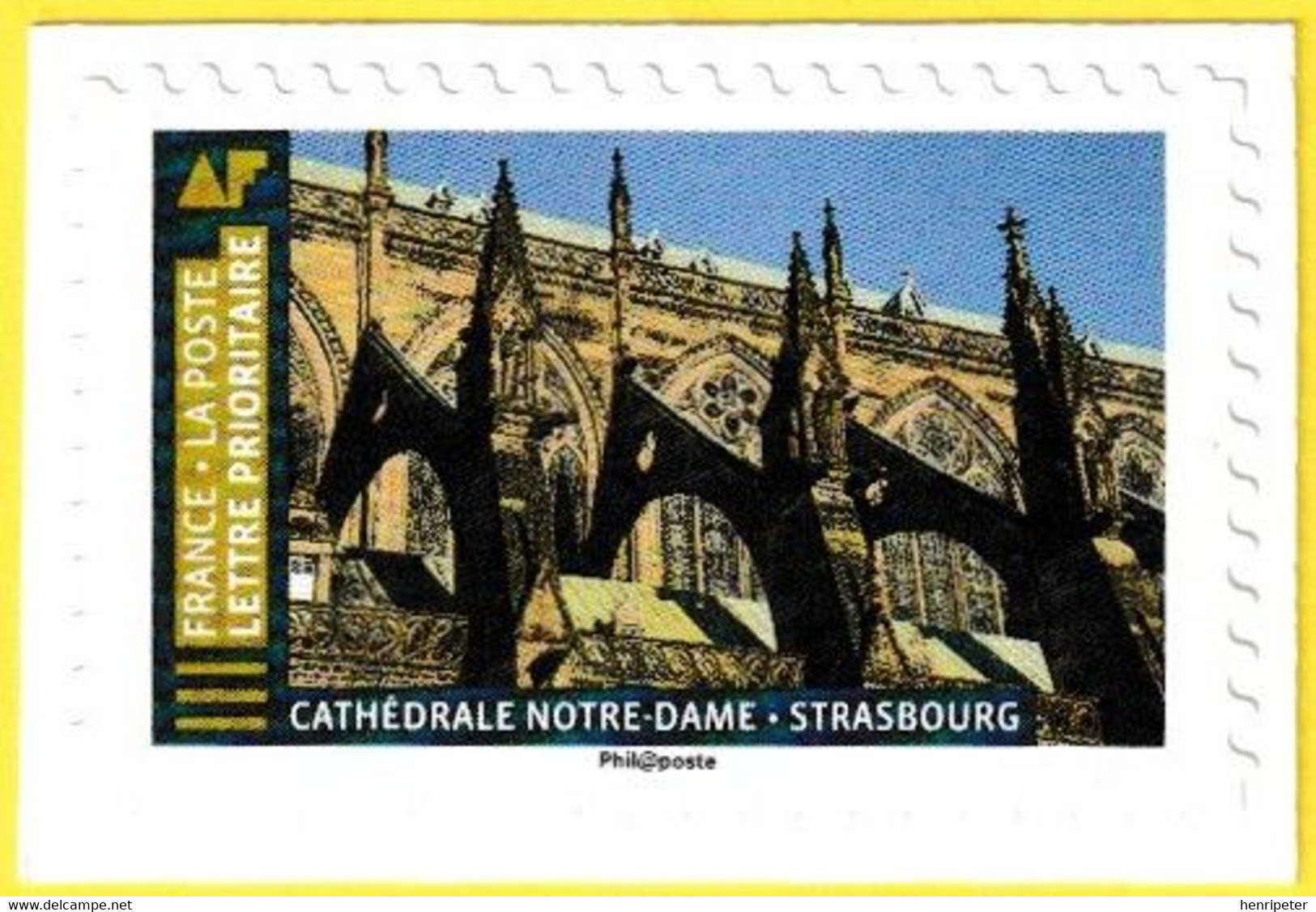 Timbre-poste Neuf** Adhésif Entreprise - Cathédrale Notre-Dame De Strasbourg - N° 1675 (Yvert Et Tellier) - France 2019 - Autres & Non Classés