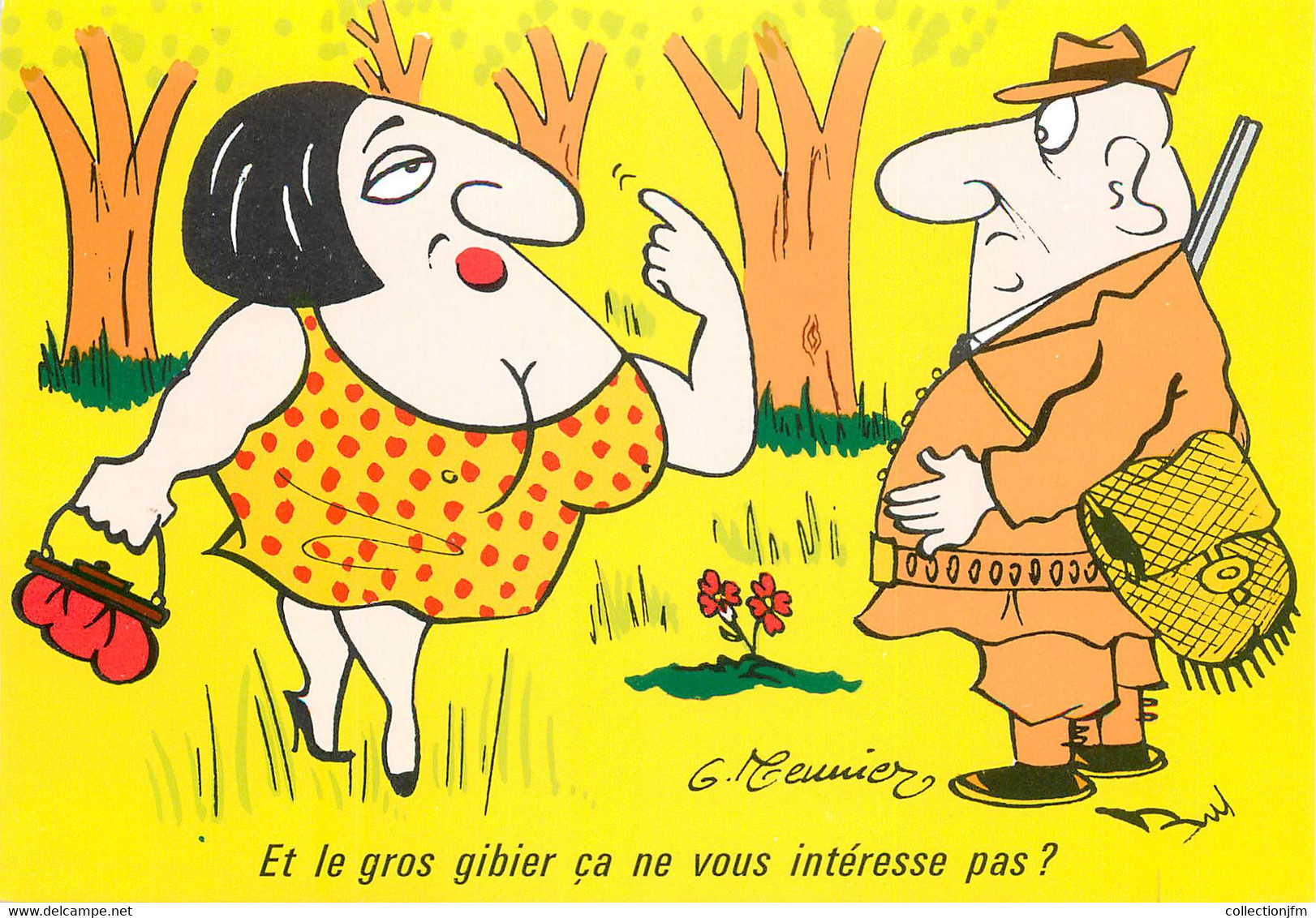 CPSM   ILLUSTRATEUR MEUNIER  "  Et Le Gros Gibier..." - Meunier, G.