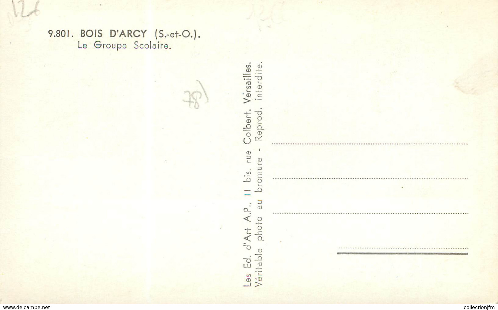 / CPSM FRANCE 78 "Bois D'Arcy, Le Groupe Scolaire" - Bois D'Arcy