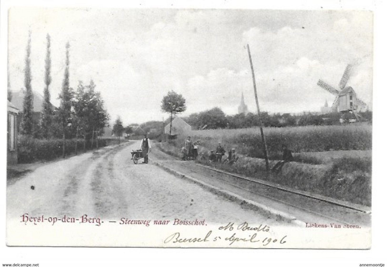 Heist-op-den-Berg - Steenweg Naar Boisschot - Molen. - Heist-op-den-Berg