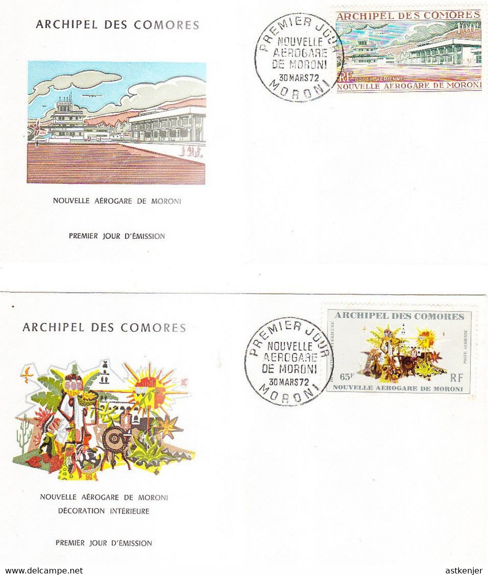 ARCHIPEL COMORES - FDC DES COMORES ANNEES 1971, 1972, 1973 ET 1974  - COMOROS - KOMOREN - Cartas & Documentos