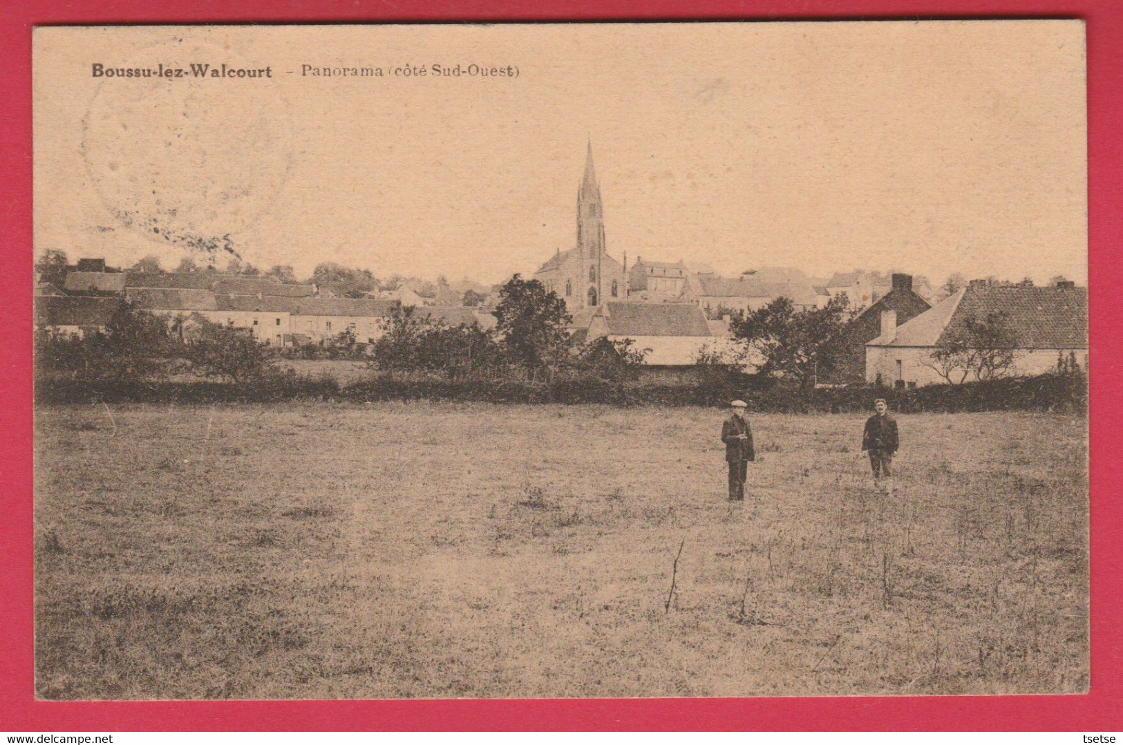 Boussu-lez-Walcourt - Panorama ( Côté Sud-Ouest ...personnages  ) - 192? ( Voir Verso  ) - Froidchapelle