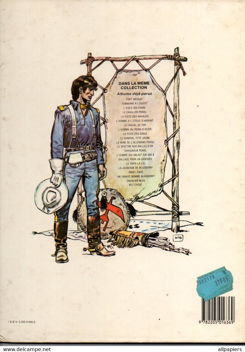 Une Aventure Du Lieutenant Blueberry Nez Cassé Par Charlier Et Giraud - éditions Dargaud De 1986 - Blueberry