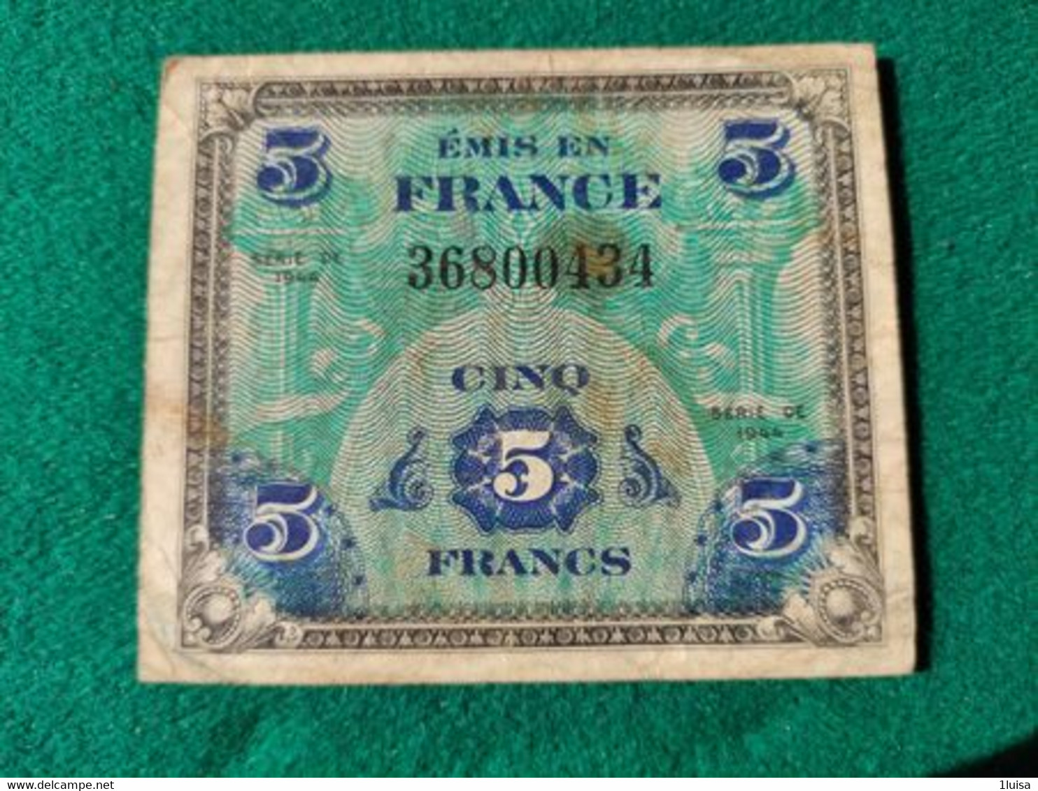 Francia 5 Francs 1944 - 1944 Drapeau/France