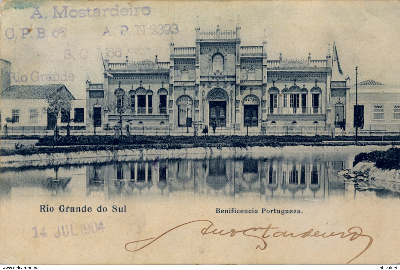 1904 BRASIL , T.P. CIRCULADA , RIO GRANDE DO SUL - ROMA , IMPRESOS - Briefe U. Dokumente