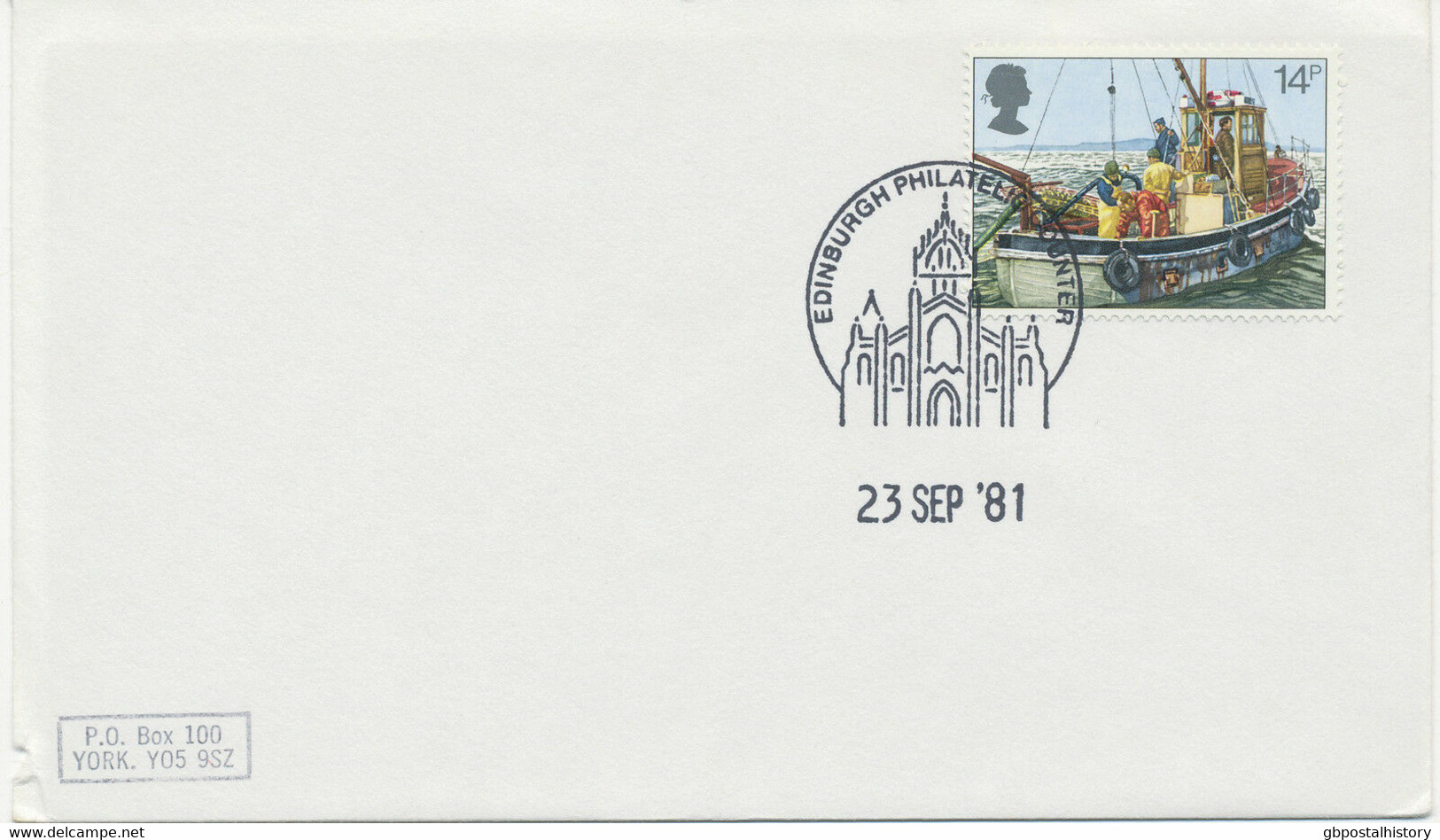 GB 23.9.1981, Fishing Industry 14 P On Very Fine Plain FDC With Philatelic Bureau Handstamp (S.G. 1166) - 1981-1990 Dezimalausgaben