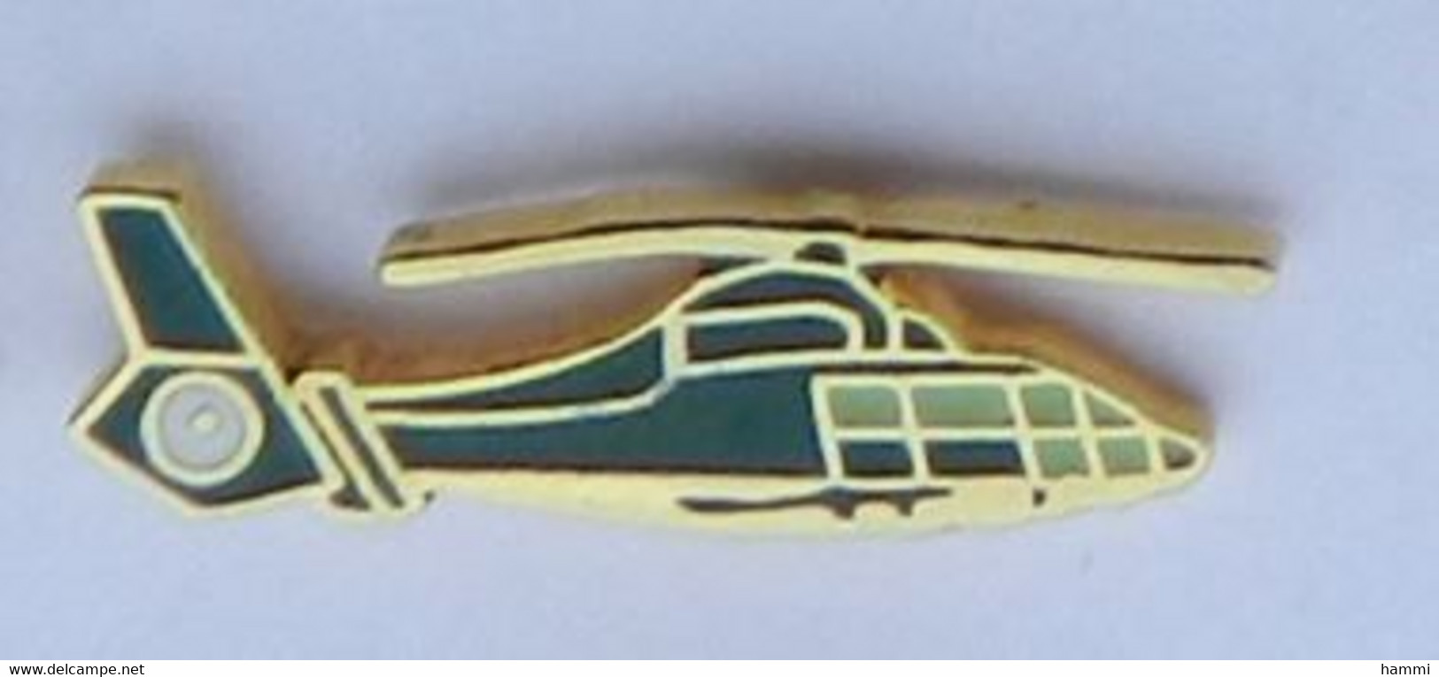 T20 Pin's AVION HELICO HELICOPTERE VERT Version 2 Achat Immédiat - Avions