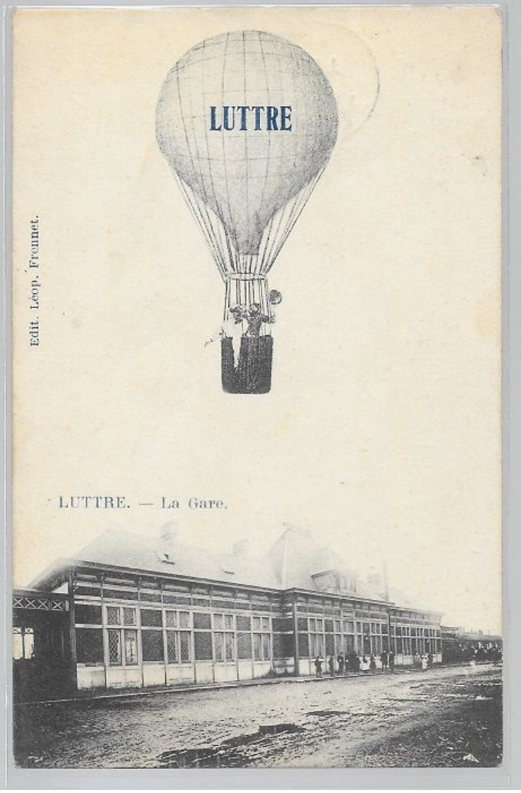 Luttre : Ballon Au-dessus De La Gare, NB  JE VENDS MA COLLECTION PRIX SYMPAS VOYEZ MES OFFRES - Sonstige & Ohne Zuordnung