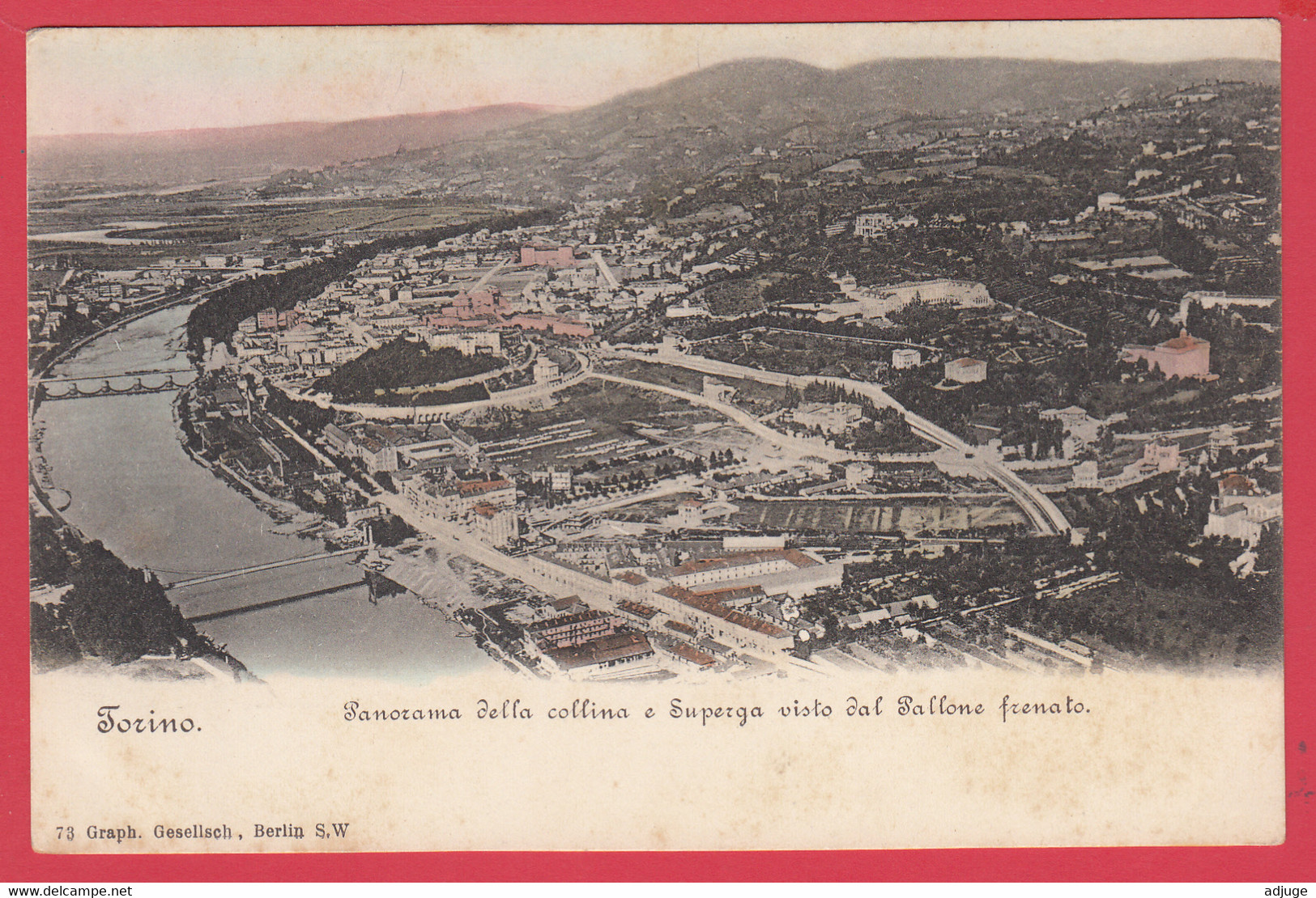 CPA-TORINO- Panorama Della Collina - Carte Pionnière - Dos Non-Divisé *2 Scans - Panoramic Views