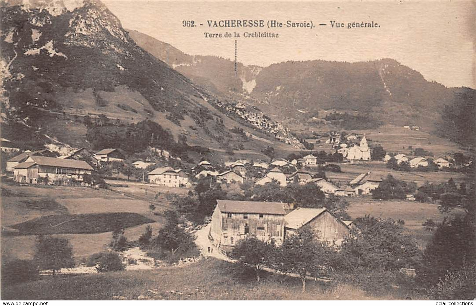 Vacheresse           74           Vue Générale     N° 962        (voir Scan) - Vacheresse