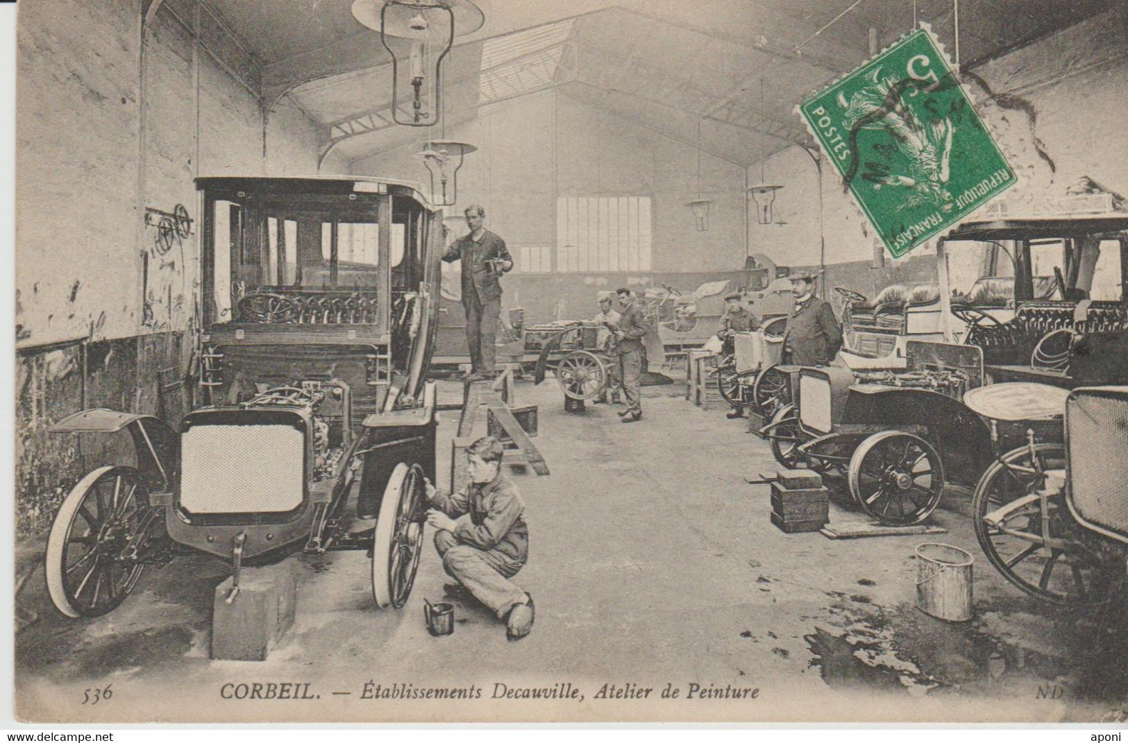 91 CORBEIL ESSONNES ( .ETS  Decauville Atelier De Peinture°). - Corbeil Essonnes