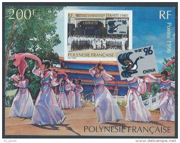 Polynésie Bloc YT 21 " China'96 " 1996 Neuf** - Blocks & Sheetlets