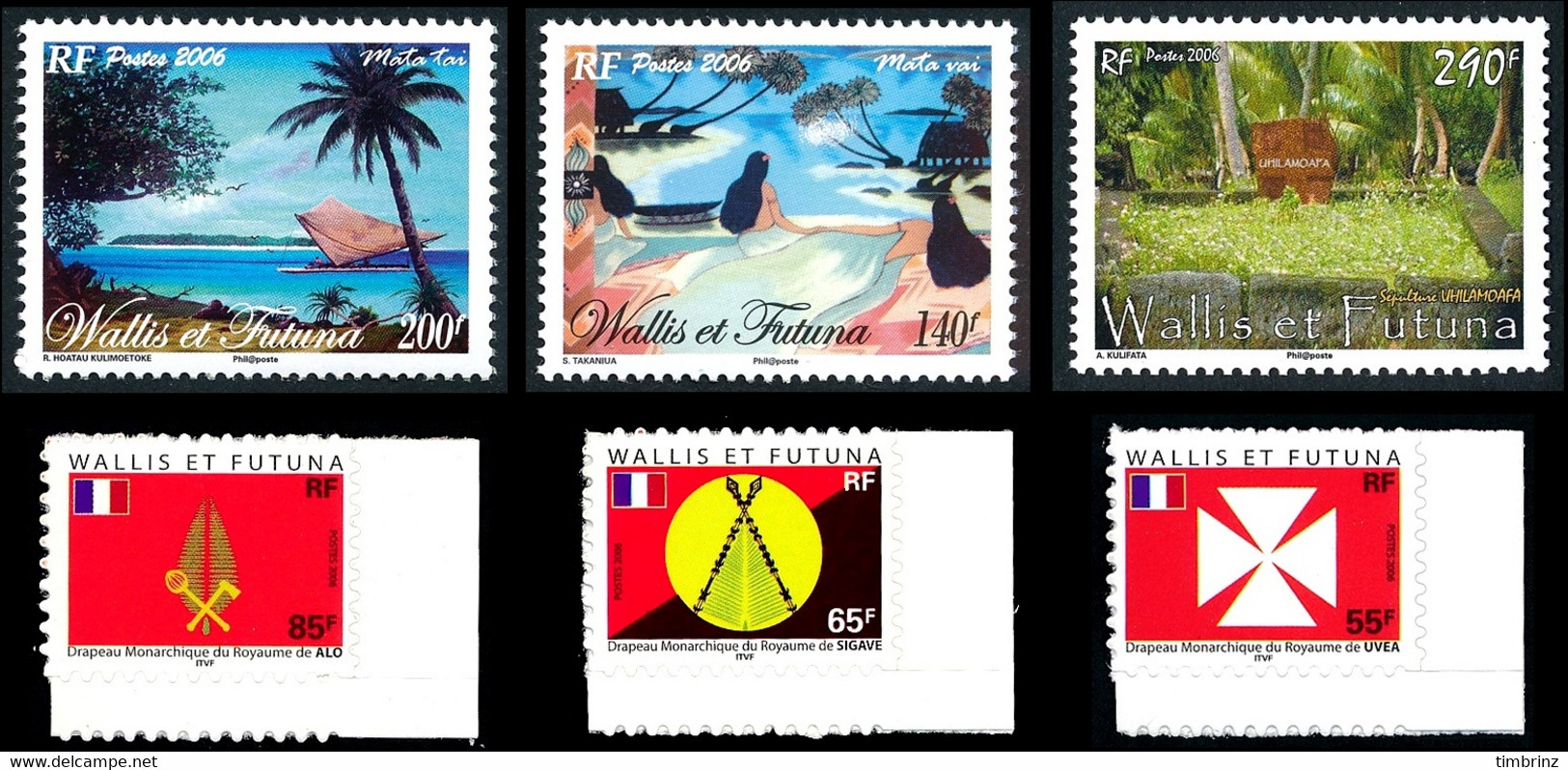 WALLIS ET FUTUNA Année complète 2006 + BF - Yv. 651 à 671 + BF 21 ** MNH - 22 timbres  ..Réf.W&F23100