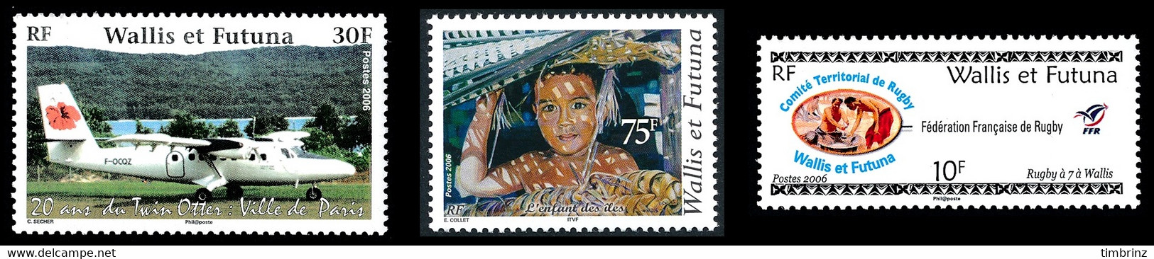 WALLIS ET FUTUNA Année complète 2006 + BF - Yv. 651 à 671 + BF 21 ** MNH - 22 timbres  ..Réf.W&F23100