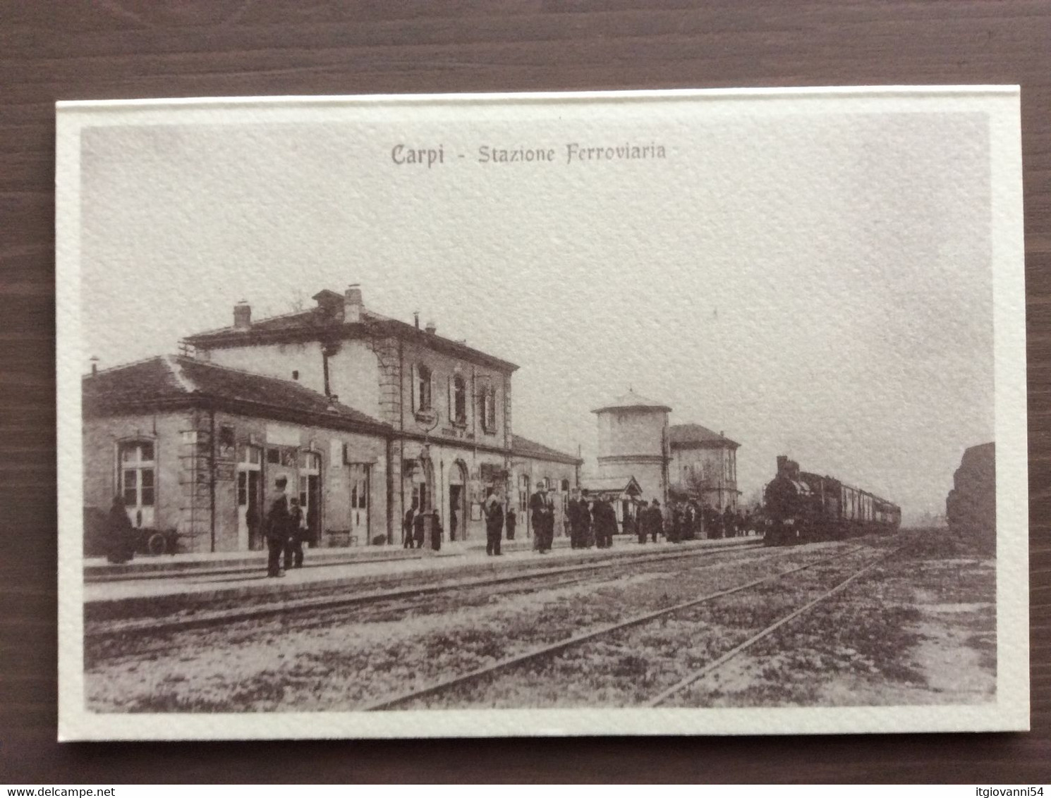 Biglietto In Bianco Auguri Festività Carpi (MO) Stazione Ferroviaria - Carpi