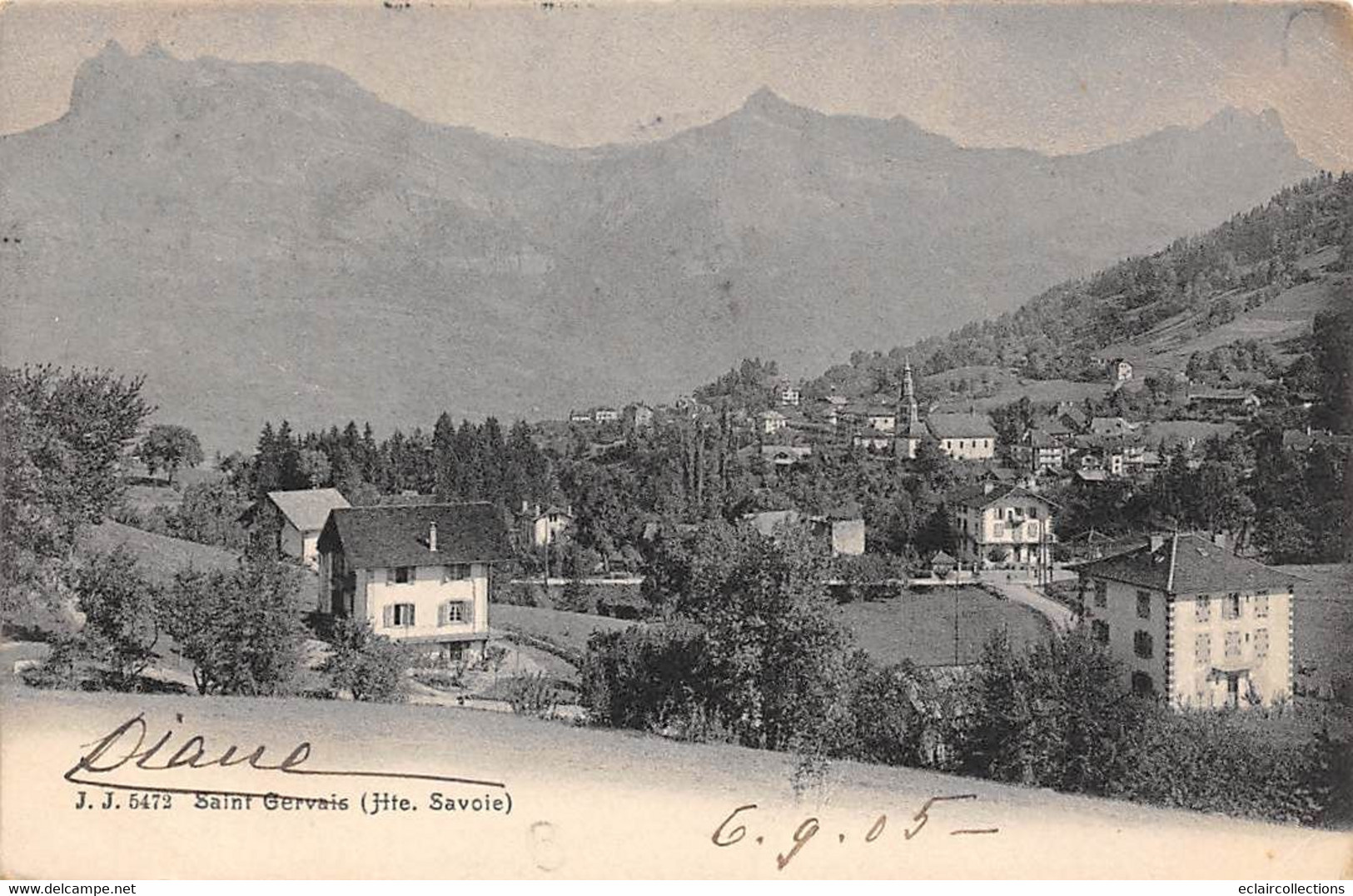 Saint Gervais Les Bains        74         Vue Générale       N° 5472                (voir Scan) - Saint-Gervais-les-Bains