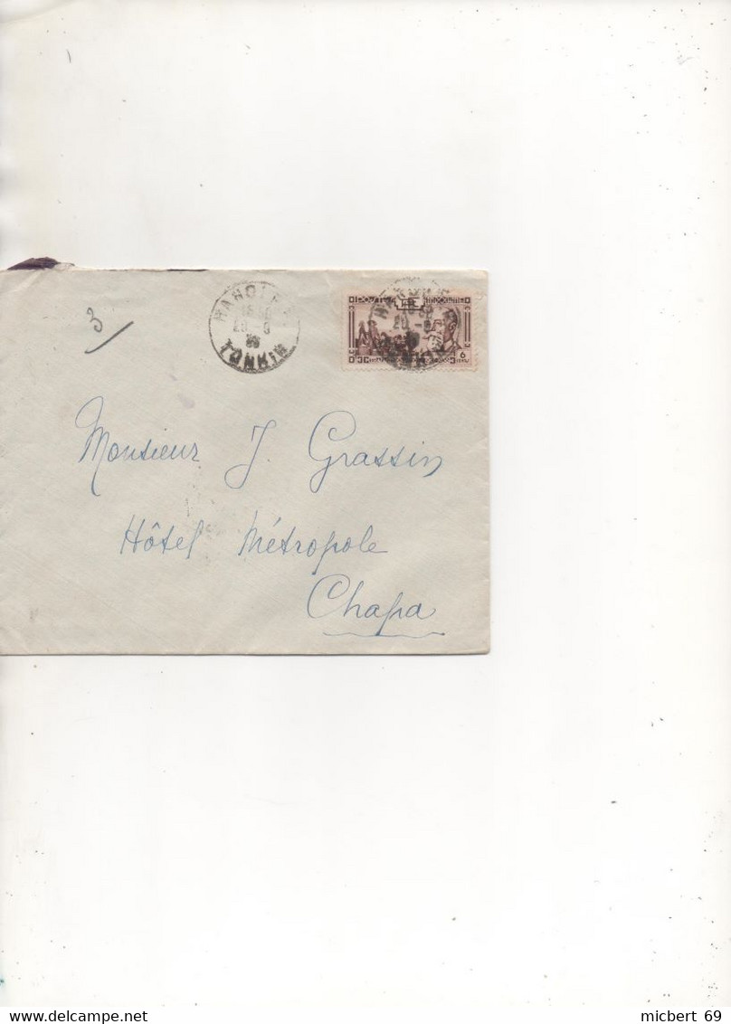 Lot 120: Lettre Indochine - Cartas & Documentos