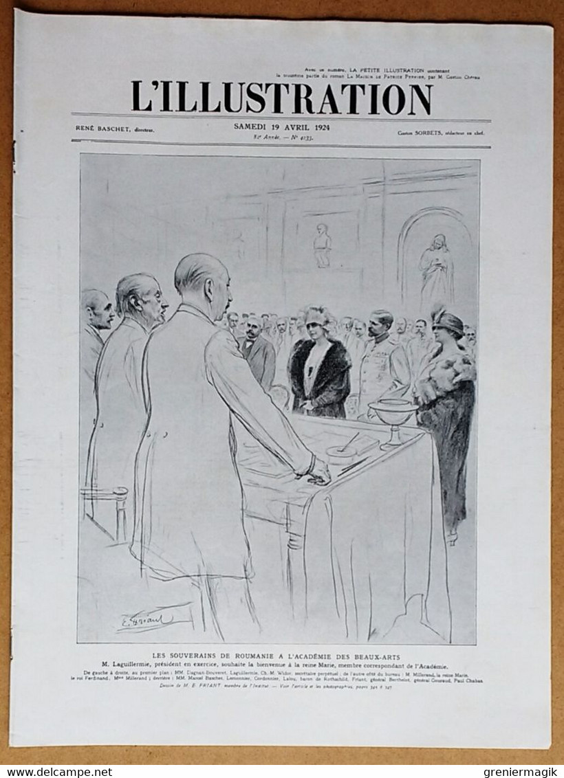 L'Illustration 4233 19/04/1924 Ferdinand Et Marie De Roumanie En France/Algérie/Vizille/Notre-Dame De Chartres/Egypte - L'Illustration