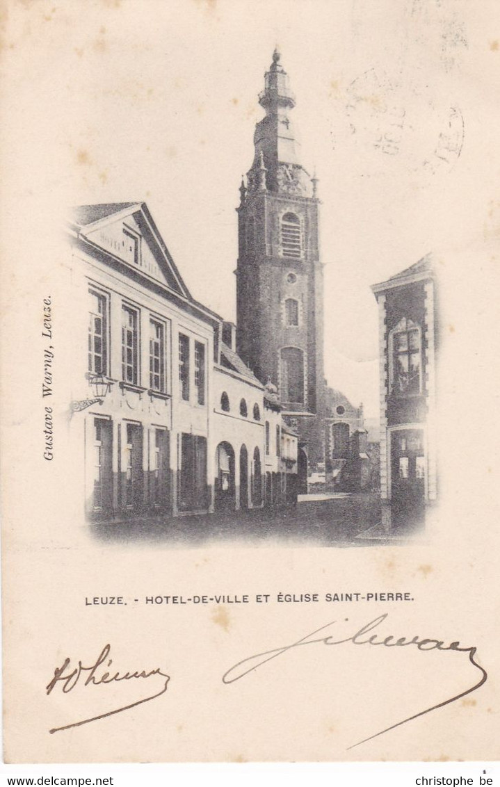 Leuze (en Hainaut) Hotel De Ville Et Eglise Saint Pierre (pk78770) - Leuze-en-Hainaut