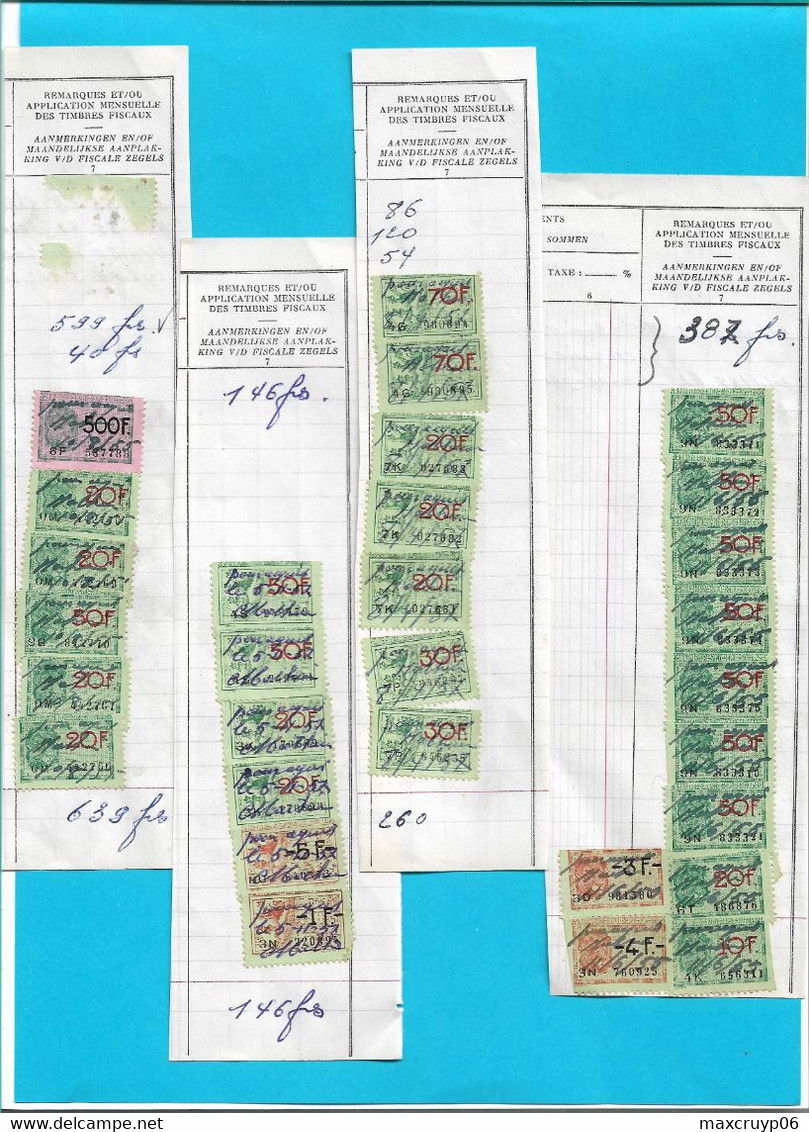 Timbres Fiscaux Sur Fragment, Lot 2. - Documents