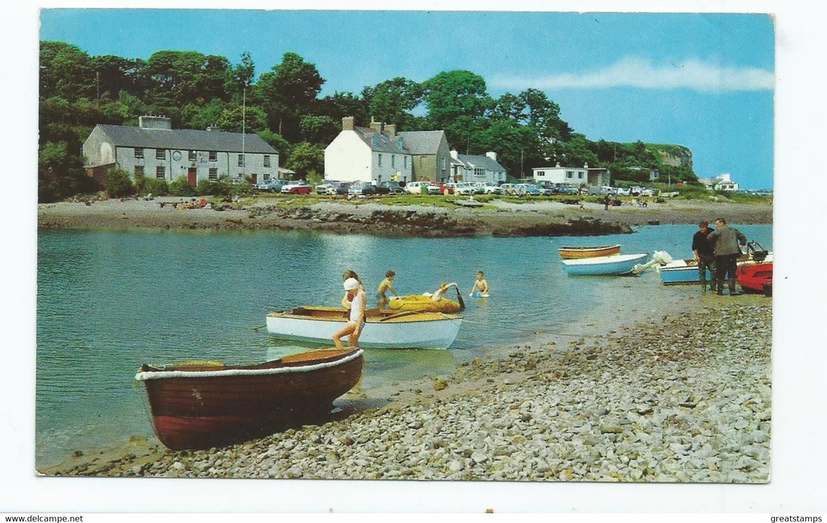 Postcard  Wales Anglesey Red Wharf Bay Used 1960s - Anglesey