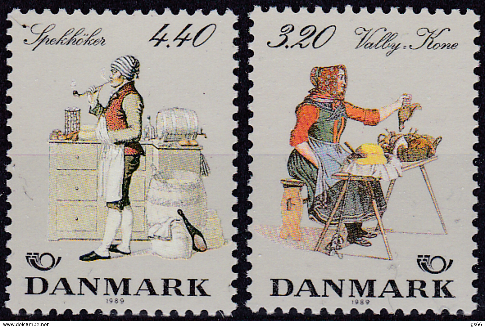 Dänemark, 1989, 947/48, MNH **, NORDEN: Volkstrachten. - Neufs