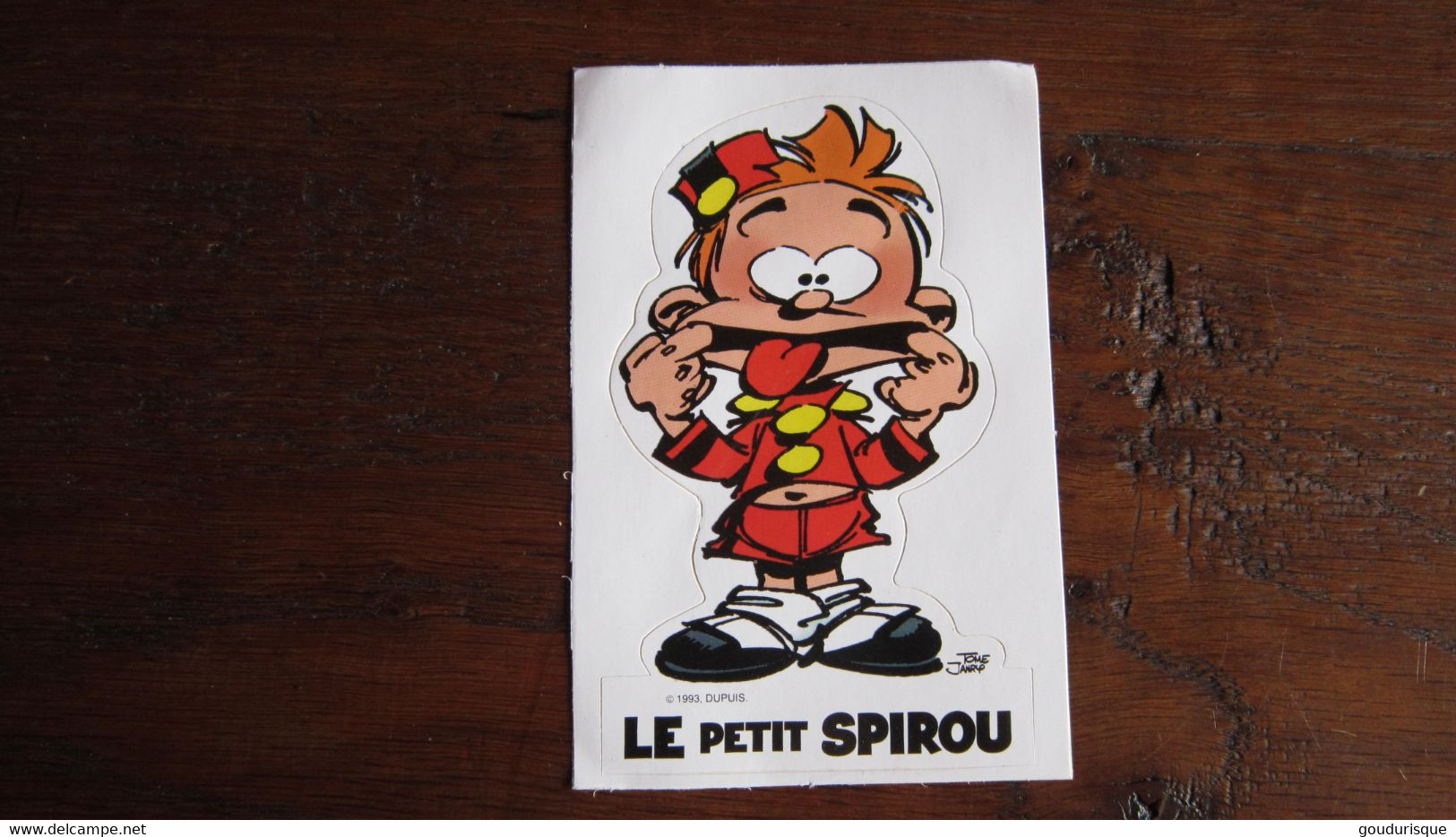 LE PETIT SPIROU AUTOCOLLANT   DUPUIS - Petit Spirou, Le