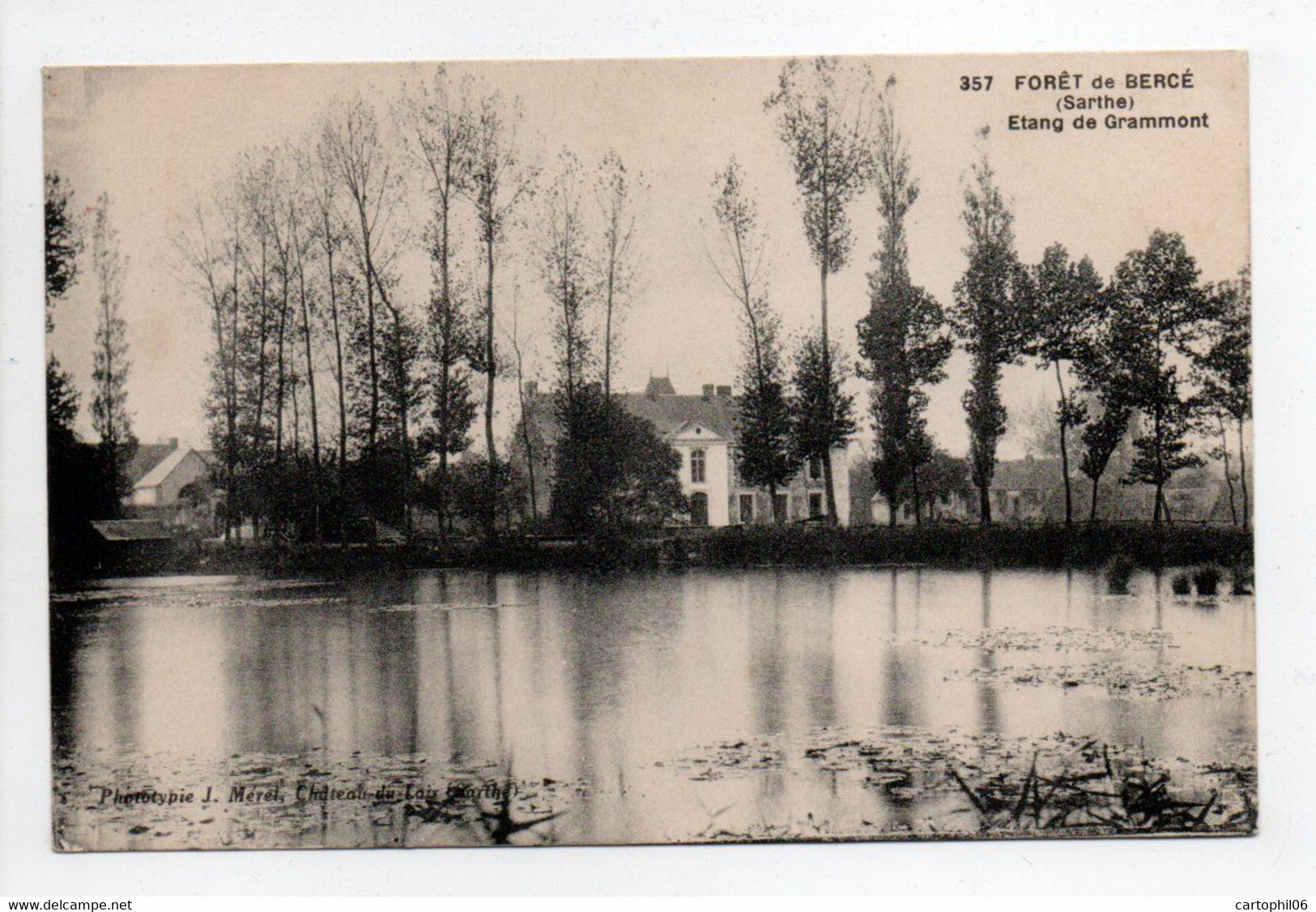 - CPA FORET DE BERCÉ (72) - Etang De Grammont 1932 - Photo Mérel 357 - - Other & Unclassified