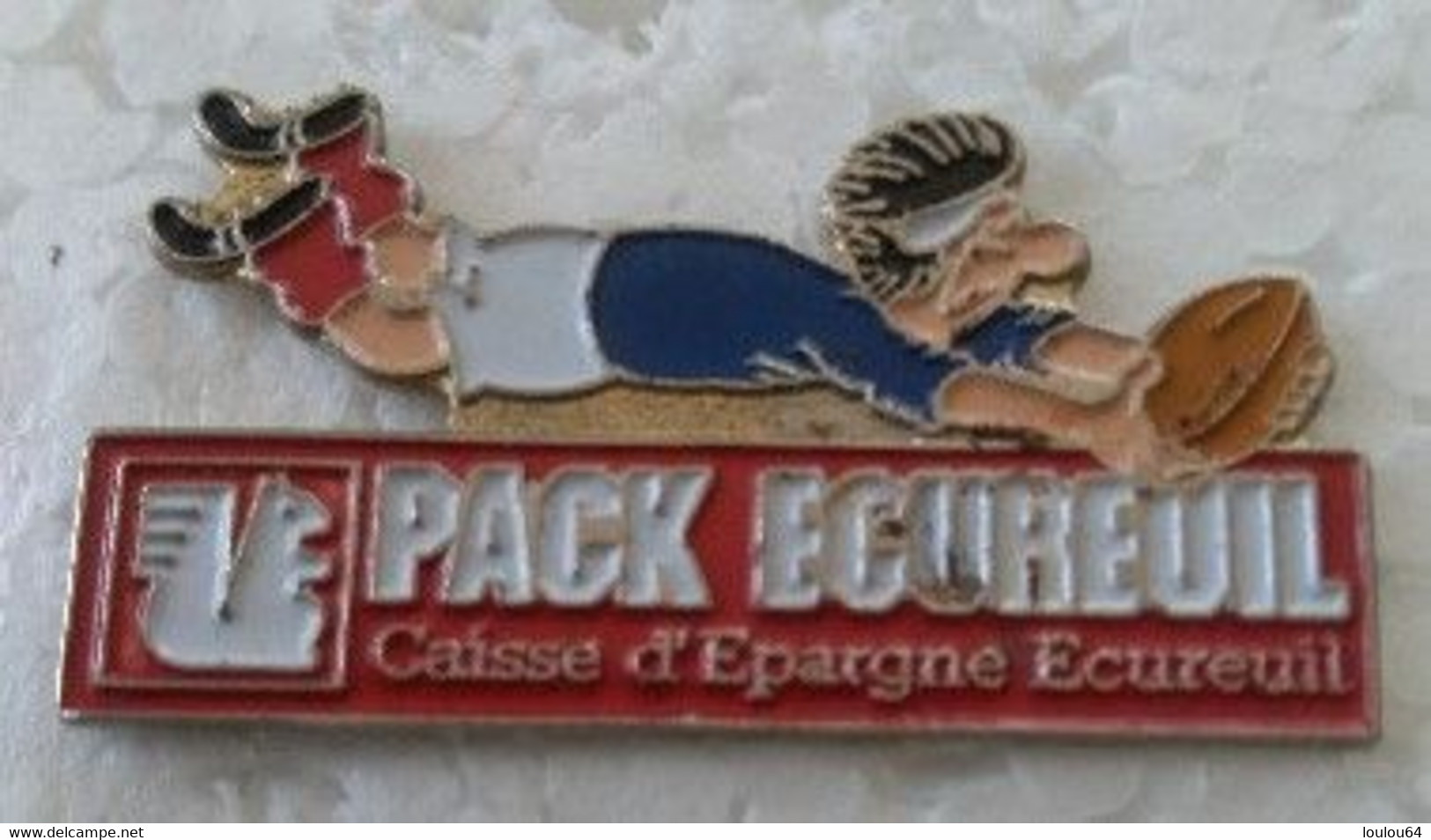 Pin's - Rugby - Caisse D'Epargne - PACK ECUREUIL - - Rugby