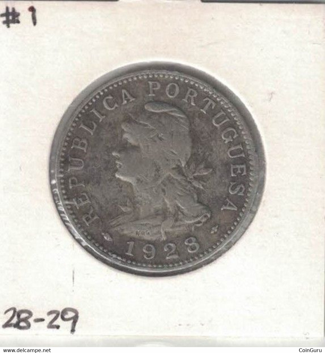 Sao Tome And Principe 50 Centavos 1928, KM#1, Scarce - Sao Tome En Principe
