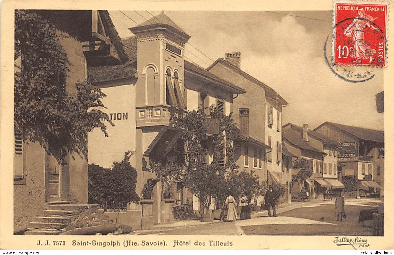 Saint Gingolph        74        Hôtel Des Tilleuls     N° 7573       (voir Scan) - Other & Unclassified