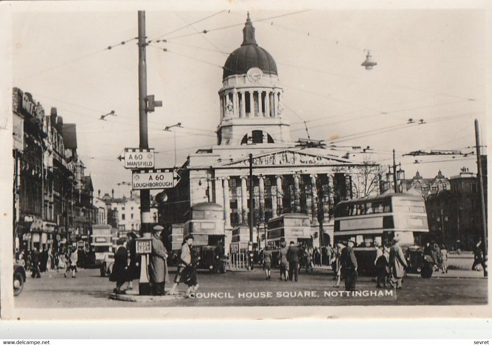 NOTTINGHAM. - Council House Square. Carte RARE - Nottingham