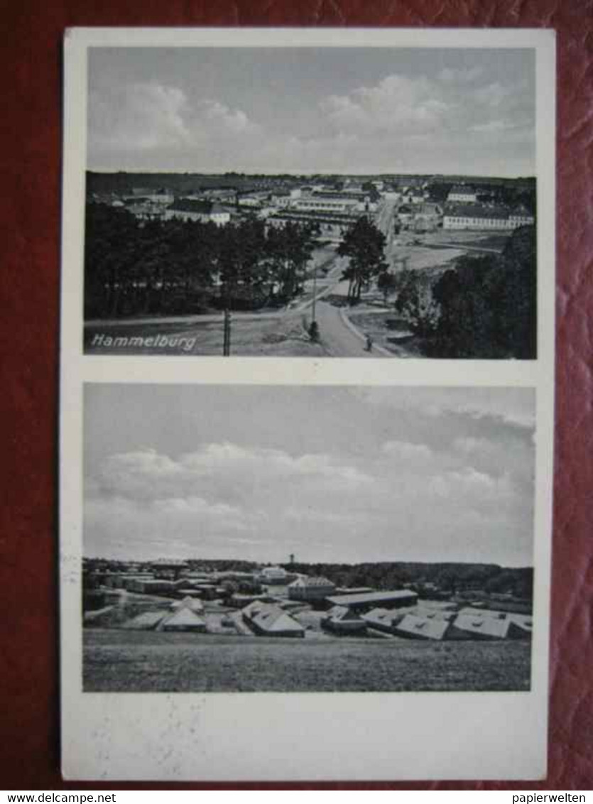 Hammelburg (Bad Kissingen) - Zweibildkarte "Lager Hammelburg" / Stempel! - Hammelburg