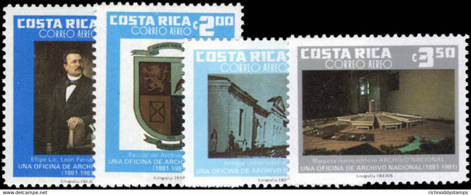 Costa Rica 1981 National Archives Unmounted Mint. - Costa Rica