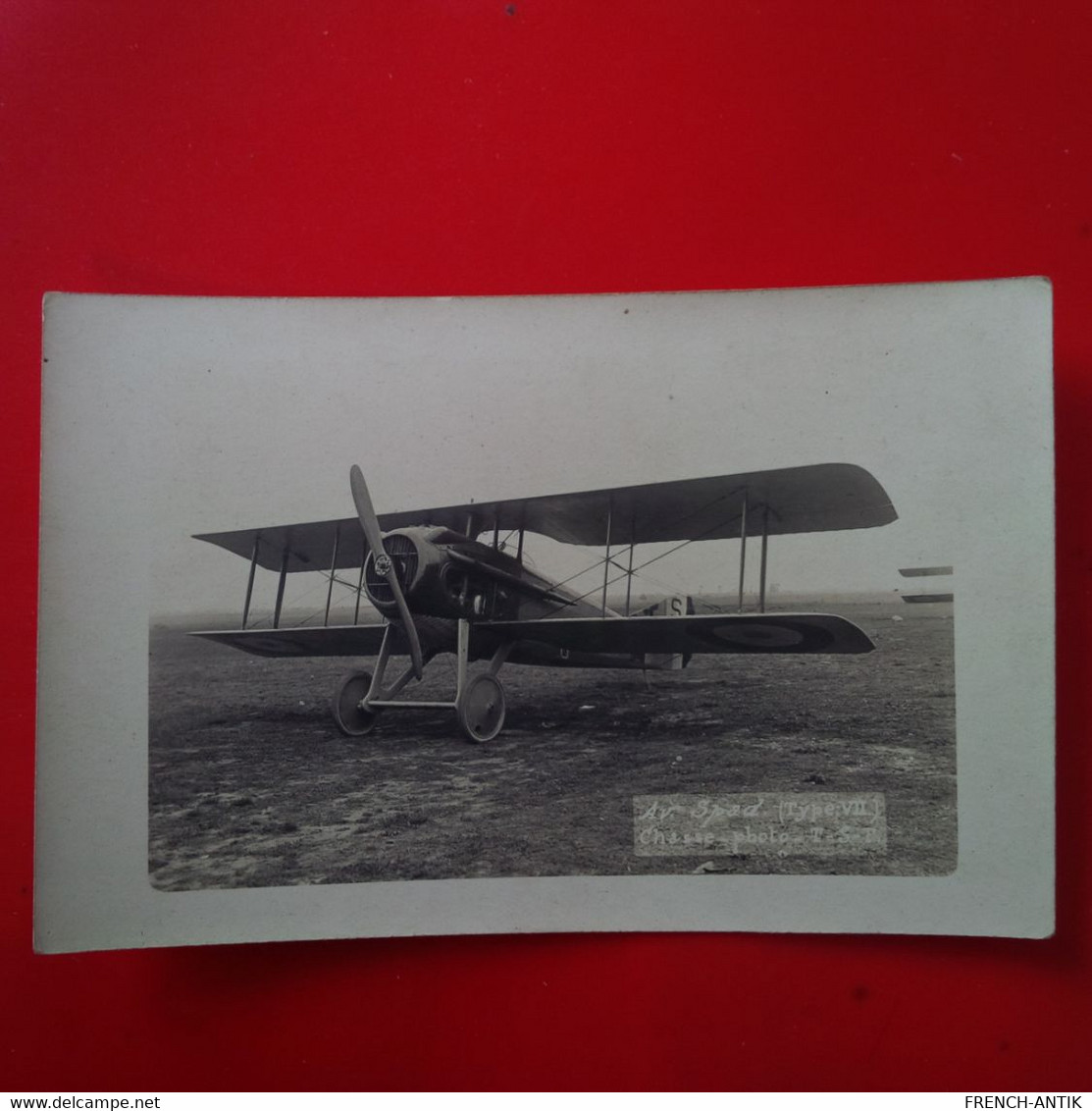 CARTE PHOTO AVION SPAD CHASSE - Other & Unclassified