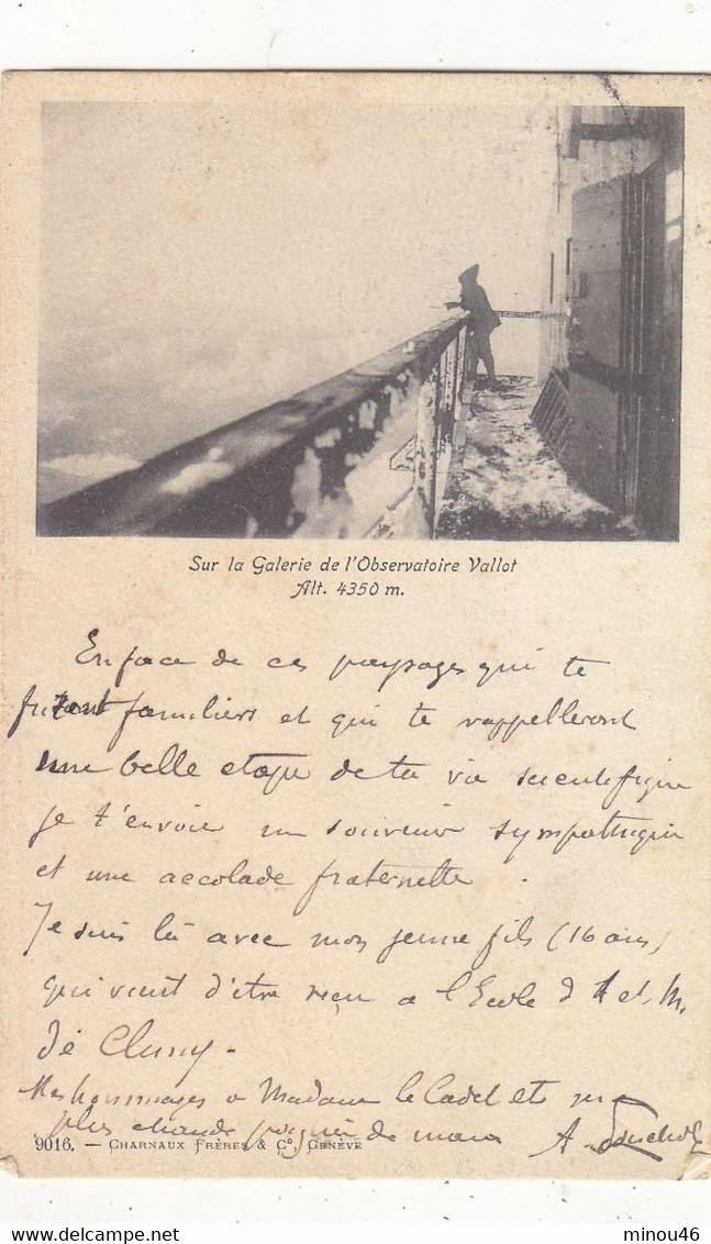 ST GERVAIS :N.TROUVEE SUR SITES.L' OBSERVATOIRE VALLOT.DOS SIMPLE  .ANIMEE.1902..B.ETAT. PETIT PRIX . - Saint-Gervais-les-Bains