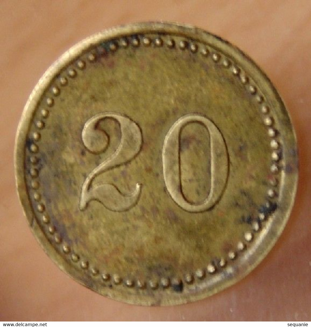 Allemagne (BAYERN) 20 Pfennig KANTINE ZUCKERFABRIK - 20 Pfennig
